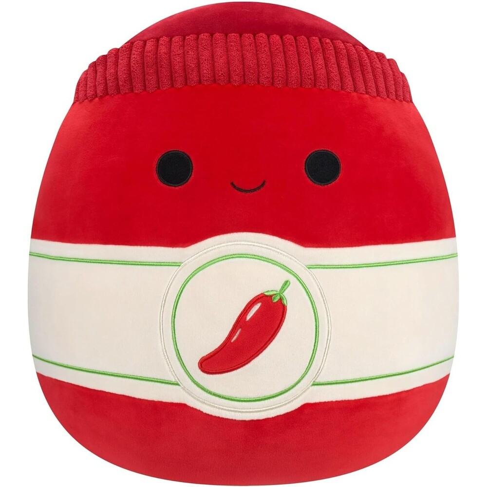Illia Sriracha 7.5 Inch Jazwares Squishmallow Red Spicy Food Hat